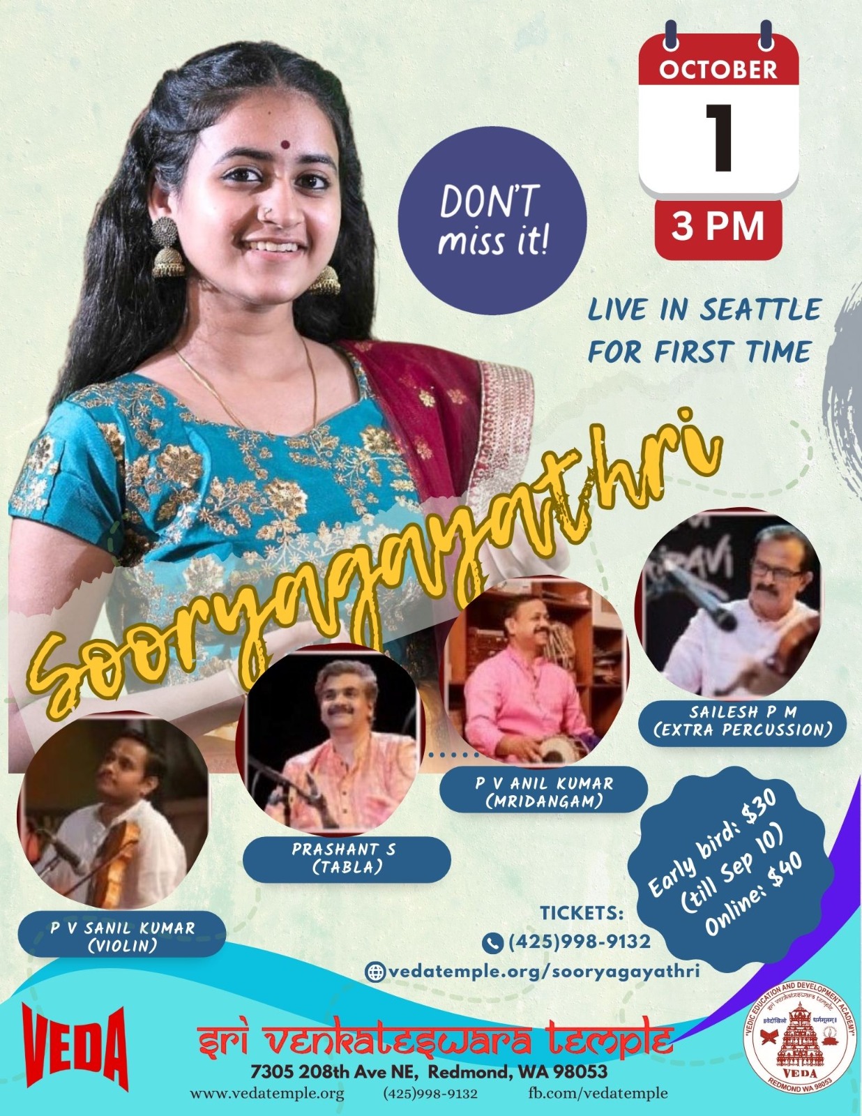 Sooryagayathri Concert -  Oct 1